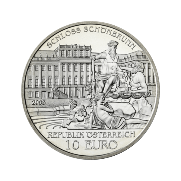 10 Euro Silver Coin "Schönbrunn Palace" PP