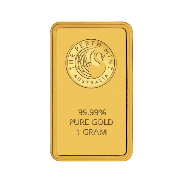 Золотой слиток Пертского монетного двора 1 г