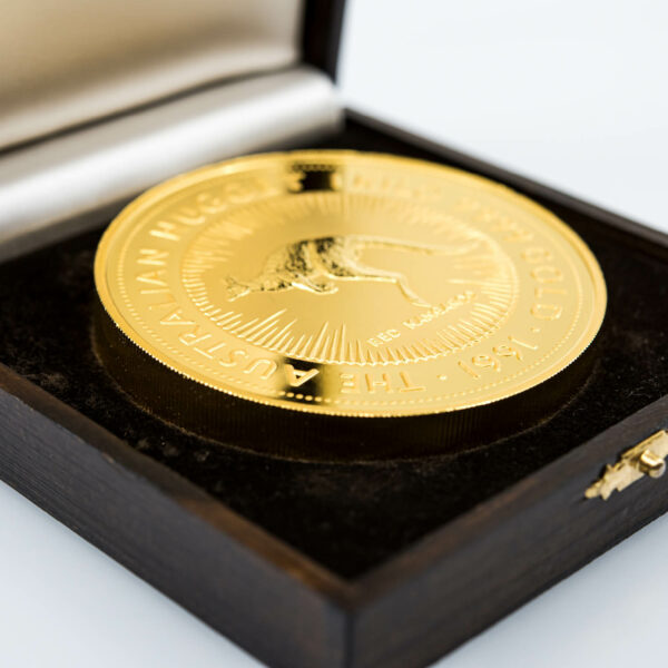 Золотая монета Австралийский самородок 1 килограмм вкл. кассету