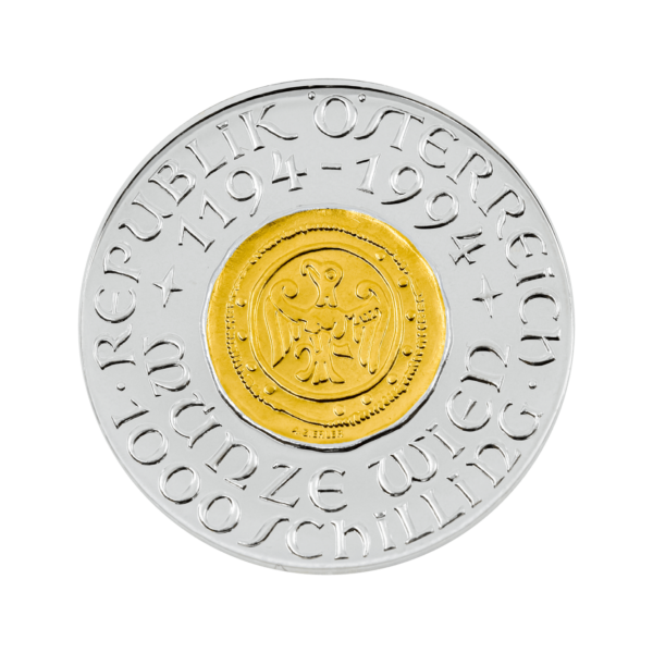 800 Jahre Münze Wien 1994 | Gold- und Silbermünze – Bild 2