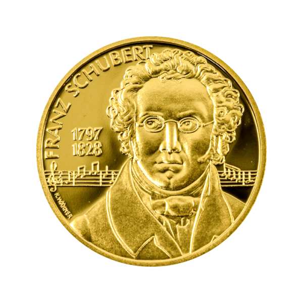 Franz Schubert 1997 | 500 ATS | Goldmünze