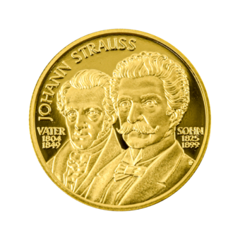J. Strauß Vater und Sohn 1999 | 500 ATS | Goldmünze