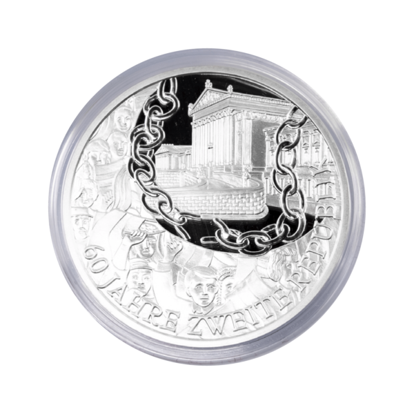 10 Euro Silbermünze „60 Jahre 2. Republik“ 2005