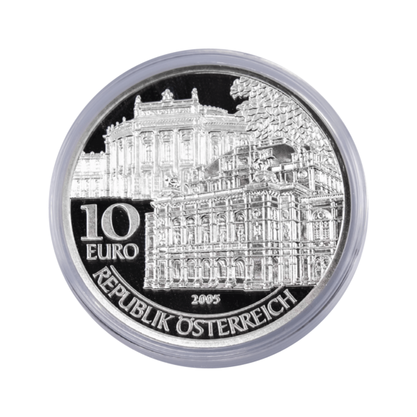 10 Euro Silbermünze „Wiedereröffnung von Burg und Oper“ 2005