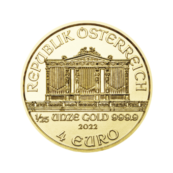 Vienna Philharmonic 1/25 Ounce 4 Euro