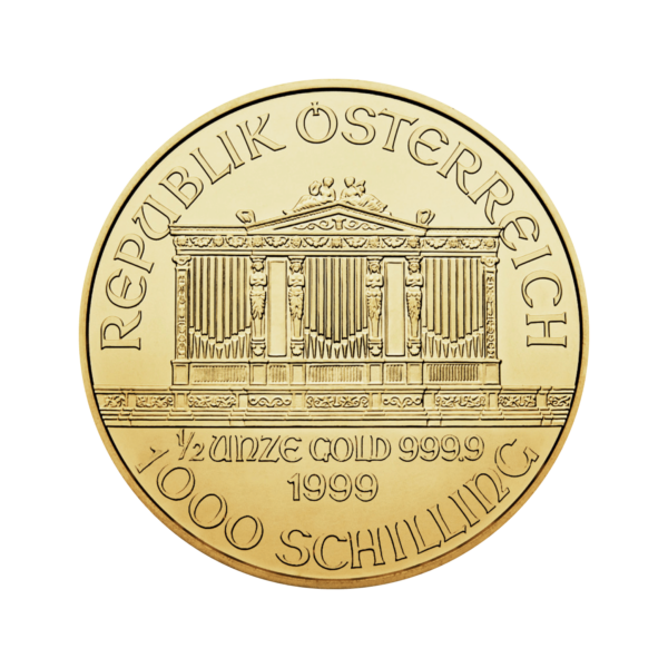 Vienna Philharmonic 1/2 ounce 1000 shilling