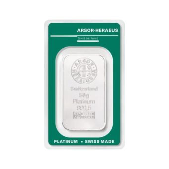 Platinasti bar Argor Heraeus 50 grama