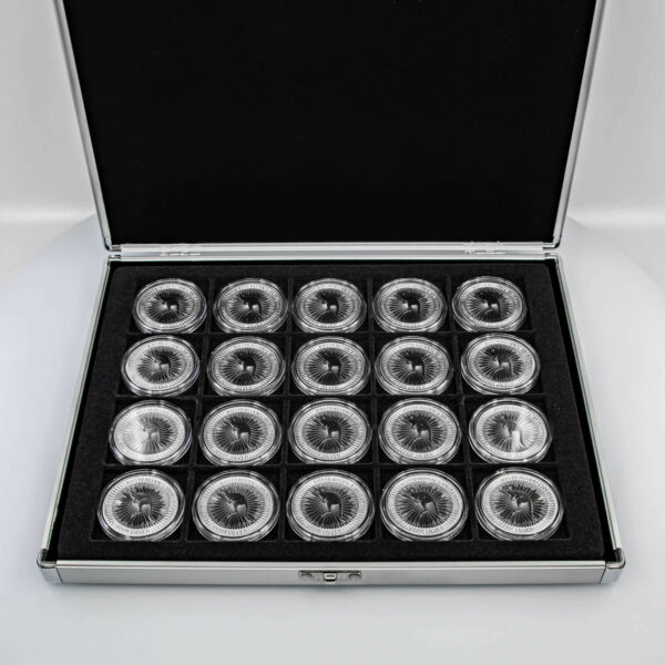 Special: 120 pieces silver kangaroo 1 ounce in aluminum case (diff.)