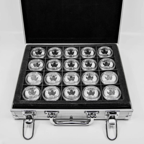 Special: 120 Stück Silber Maple Leaf 1 Unze im Alukoffer (diff.)