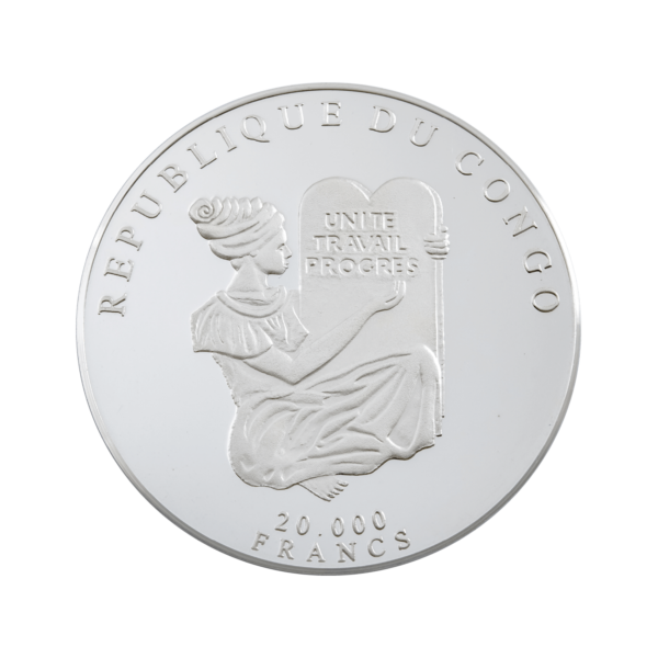 Silber Republik Kongo 20.000 Francs 1996 | 1000 Gramm | Differenzbesteuert