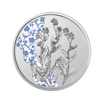 Strieborná minca 10 eur "The Forget-Me-Not" 2023 (proof)