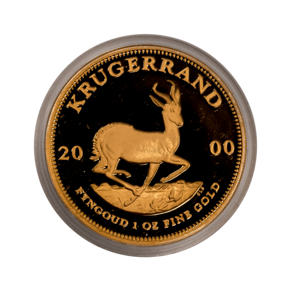 Goldmünzen | Prestige Set Krügerrand Jg. 2000 | inkl. Holz-Sammelkassette