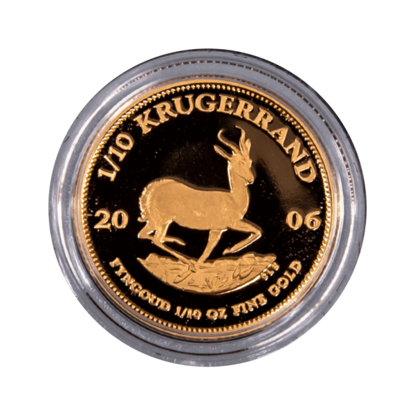 Золотые монеты | Престижный набор Крюгерранд мл. 2006 г. | вкл. деревянный коллекционный футляр