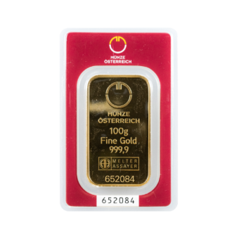 Gold Bar | Austrian Mint | 100 Gram