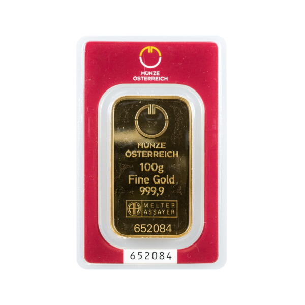 Gold Bar | Austrian Mint | 100 Gram