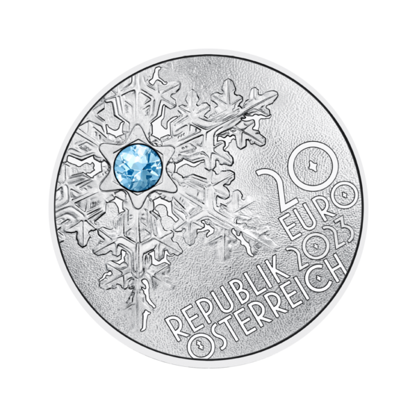 20 Euro | "Die Schneeflocke" 2023 (Polierte Platte) | Silbermünze – Bild 3