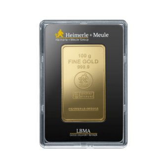 100 Gramm | Heimerle & Meule | Goldbarren