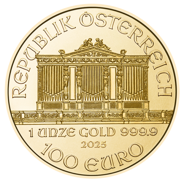 Wiener Philharmoniker EUR | 1 Unze | 2025 | Goldmünze