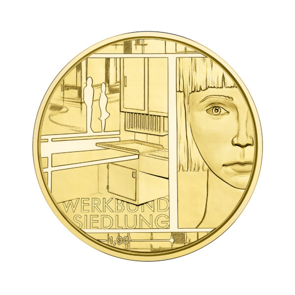 Margarete Schütte-Lihotzky, Architektin | 50 Euro | 2025 | Goldmünze – Bild 2