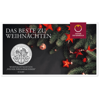 Silbermünze | Wiener Philharmoniker | 1 Unze | Weihnachten